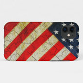 Coques Case-Mate iPhone Drapeau américain Grunge (Dos (Horizontal))