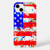 Coques Case-Mate iPhone Drapeau américain Grunge (Verso)