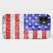 Coques Case-Mate iPhone Drapeau américain Grunge (Dos (Horizontal))