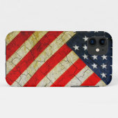 Coques Case-Mate iPhone Drapeau américain Grunge (Dos (Horizontal))