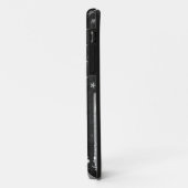 Coques Case-Mate iPhone Drapeau américain grunge noir et blanc (Dos/Gauche)