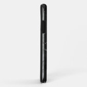 Coques Case-Mate iPhone Drapeau américain grunge noir et blanc (Dos/Droite)