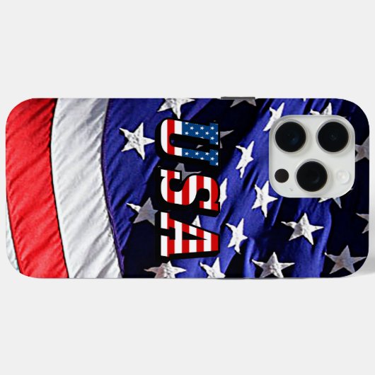 Coques Case-Mate iPhone Drapeau américain iPhone 15 Pro Max (Verso (horizontal))