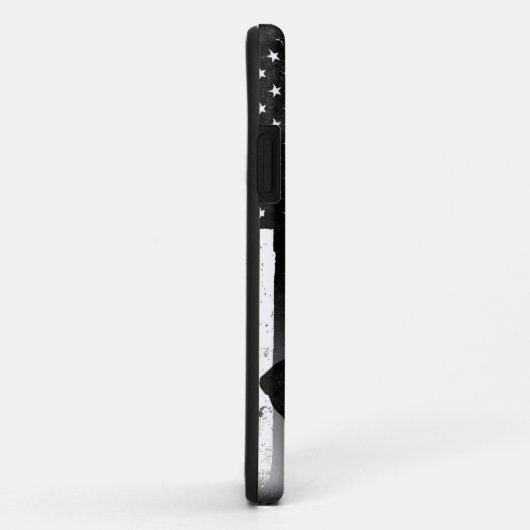 Coques Case-Mate iPhone Drapeau américain Jiu Jitsu noir (Dos/Droite)