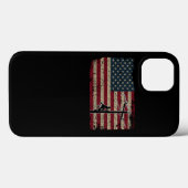 Coques Case-Mate iPhone Drapeau américain Lineman Patriotic Electrician Ca (Verso (horizontal))