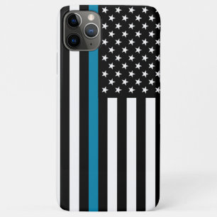 Coques Pour iPhone Drapeau américain mince de Blue Line