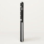 Coques Case-Mate iPhone Drapeau américain mince de Blue Line (Dos/Gauche)