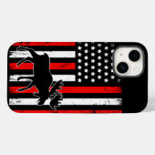Coques Case-Mate iPhone Drapeau américain Moose (Verso (horizontal))