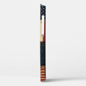 Coques Case-Mate iPhone Drapeau Américain, Motif sans chichi. (Verso / Gauche)