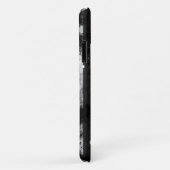 Coques Case-Mate iPhone Drapeau américain noir et blanc (Dos/Droite)