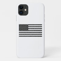 Drapeau américain noir et blanc Vintage rétro