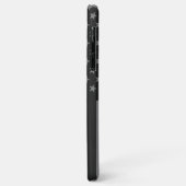 Coques Case-Mate iPhone Drapeau américain noir gris (Dos/Gauche)