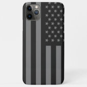 Coques Case-Mate iPhone Drapeau américain noir gris (Dos)