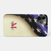 Coques Case-Mate iPhone Drapeau américain patriotique (Dos (Horizontal))