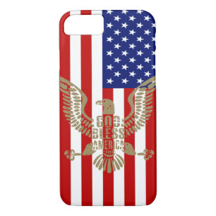 Coque Case-Mate Pour iPhone Drapeau américain patriotique Dieu béni l'aigle am