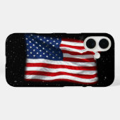 Coques Case-Mate iPhone Drapeau américain patriotique États-Unis (Verso (horizontal))