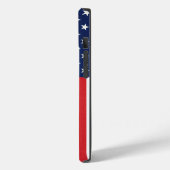 Coques Case-Mate iPhone Drapeau américain patriotique étoiles et rayures (Verso / Gauche)