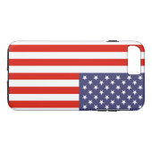 Coques Case-Mate iPhone Drapeau américain patriotique personalizable (Dos (Horizontal))