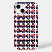 Coques Case-Mate iPhone Drapeau américain patriotique points de signe de p (Verso)