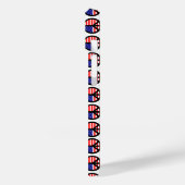 Coques Case-Mate iPhone Drapeau américain patriotique points de signe de p (Verso / Gauche)
