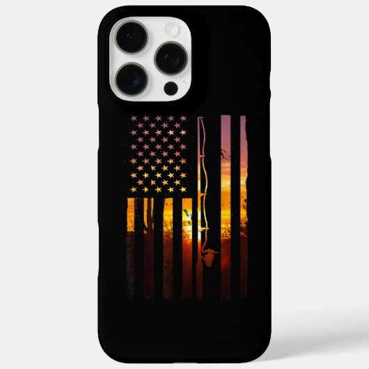 Coques Case-Mate iPhone Drapeau Américain Poisson Pêcheur Pêcheur Drôle Ba (Verso)