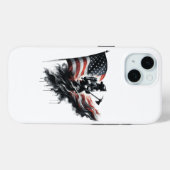 Coques Case-Mate iPhone Drapeau américain. Pompier (Verso (horizontal))