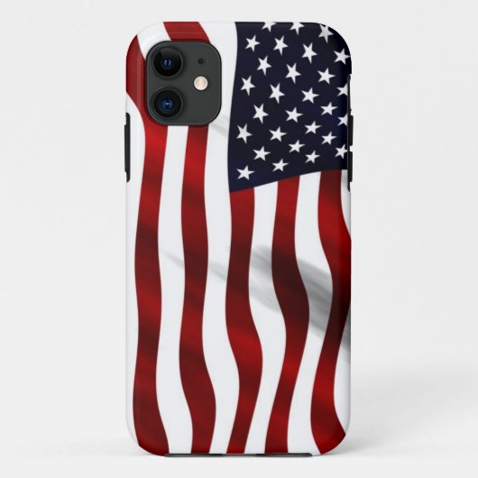Coques Case-Mate iPhone Drapeau américain qui flotte (Dos)
