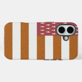 Coques Case-Mate iPhone Drapeau américain rétro (Verso (horizontal))
