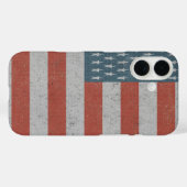 Coques Case-Mate iPhone Drapeau américain rétro (Verso (horizontal))