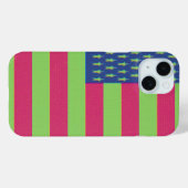 Coques Case-Mate iPhone Drapeau américain rétro (Verso (horizontal))