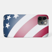 Coques Case-Mate iPhone Drapeau américain rouge, blanc et bleu (Dos (Horizontal))