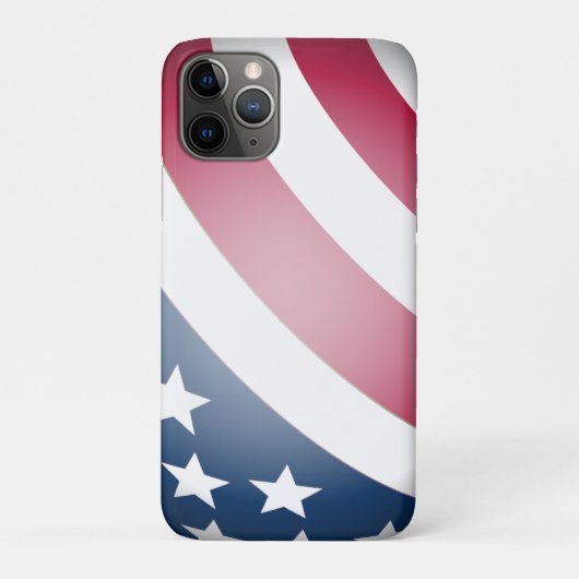 Coques Case-Mate iPhone Drapeau américain rouge, blanc et bleu (Dos)