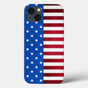 iPhone 13 Coque Drapeau américain Stars and Stripes par Shirley Ta