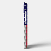 Coques Case-Mate iPhone Drapeau américain sur la fibre de carbone (Verso / Gauche)