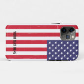 Coques Case-Mate iPhone Drapeau américain tendance personnalisé (Dos (Horizontal))