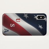 Coques Case-Mate iPhone Drapeau américain USA (Dos (Horizontal))