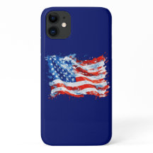 Drapeau américain USA Aquarelle 4 juillet