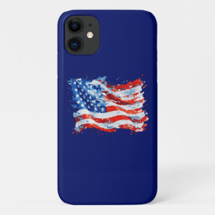 Case-Mate iPhone Case Drapeau américain USA Aquarelle 4 juillet