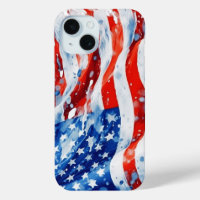 Drapeau américain USA Aquarelle 4 juillet