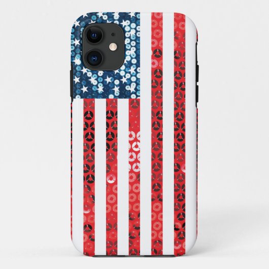 Coques Case-Mate iPhone drapeau américain vertical (Dos)
