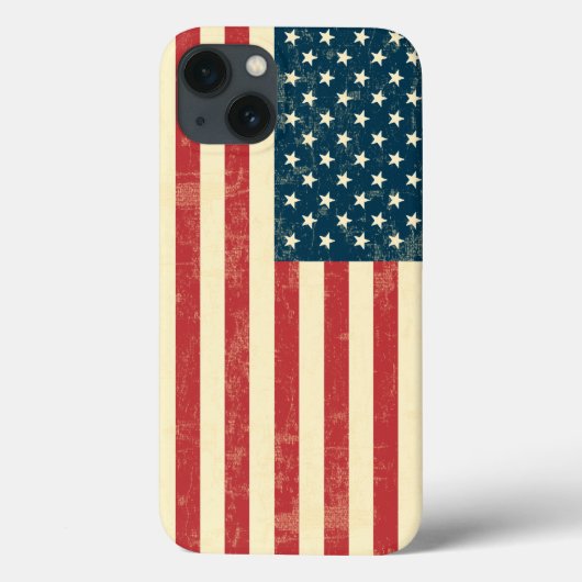 Coques Case-Mate iPhone Drapeau américain vieilli (Verso)