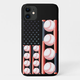 Case-Mate iPhone Case Drapeau américain vintage de baseball