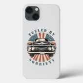 Coques Case-Mate iPhone Drapeau Américain Voiture Classique Rétro Alimenté (Verso)