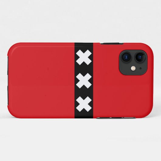 Coques Case-Mate iPhone Drapeau Amsterdam (Dos (Horizontal))