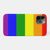 Coques Case-Mate iPhone Drapeau arc-en-ciel de la fierté gay (Dos (Horizontal))
