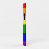 Coques Case-Mate iPhone Drapeau arc-en-ciel de la fierté gay (Dos/Droite)