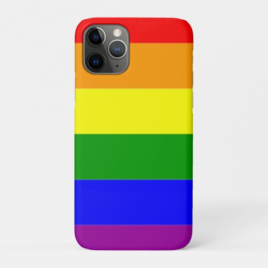 Coques Case-Mate iPhone Drapeau arc-en-ciel de la fierté gay (Dos)