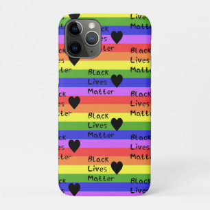 Case-Mate iPhone Case Drapeau arc-en-ciel Texte LGBTQ de Black Lives Mat