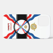 Coques Case-Mate iPhone Drapeau assyrien (Verso (horizontal))