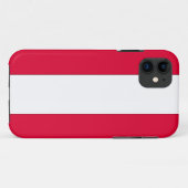Coques Case-Mate iPhone Drapeau autrichien (Dos (Horizontal))